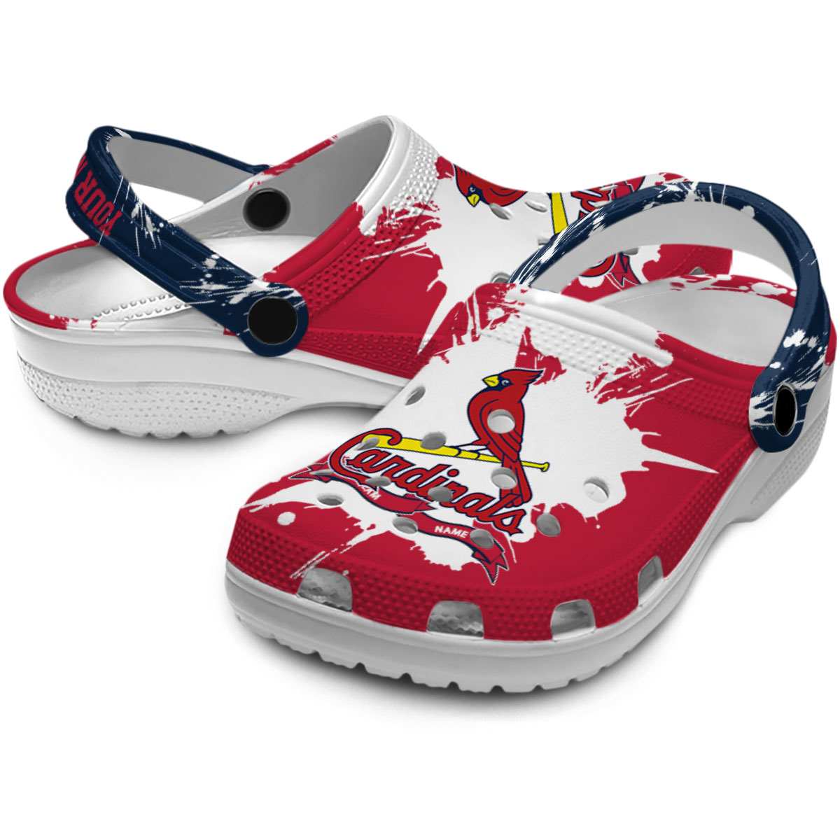 St. Louis Cardinals MLB Sport Crocs Crocband Clogs Shoes Comfortable For Men Women and Kids - Image 3