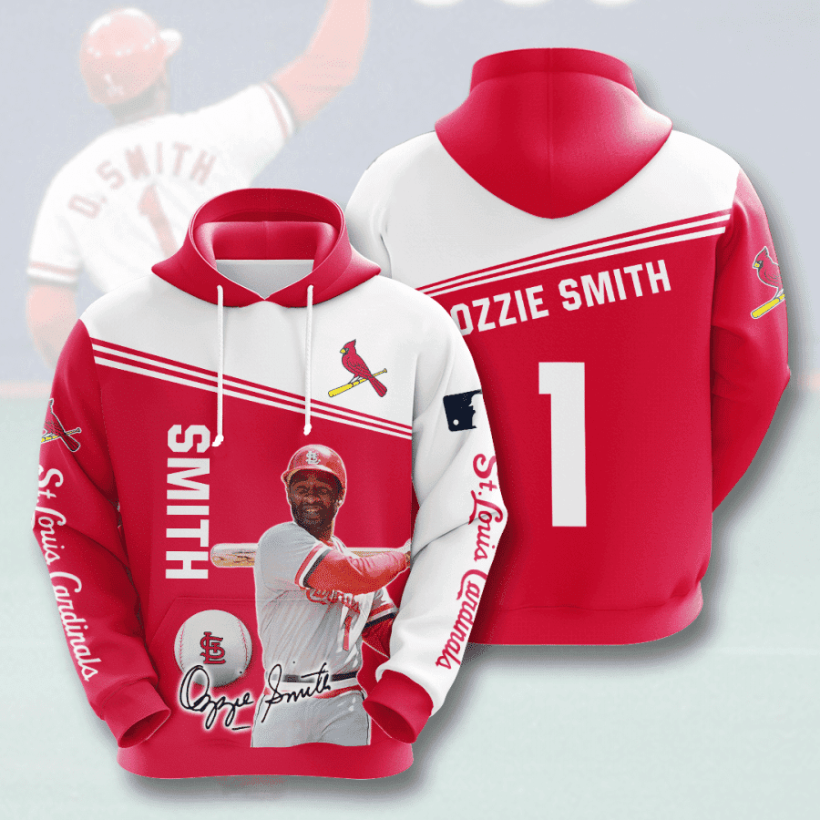 ST. LOUIS CARDINALS Ozzie Smith 3D All Over Print Hoodie, Zip Hoodie