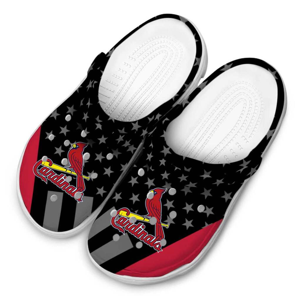 St. Louis Cardinals Stellar Stripes Theme ClogTVC180140 - Image 4