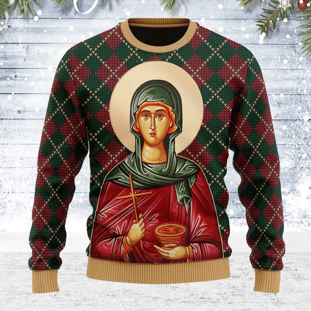 St. Paraskeve Ugly Christmas Sweater Adult 3D Funny Matching for family
