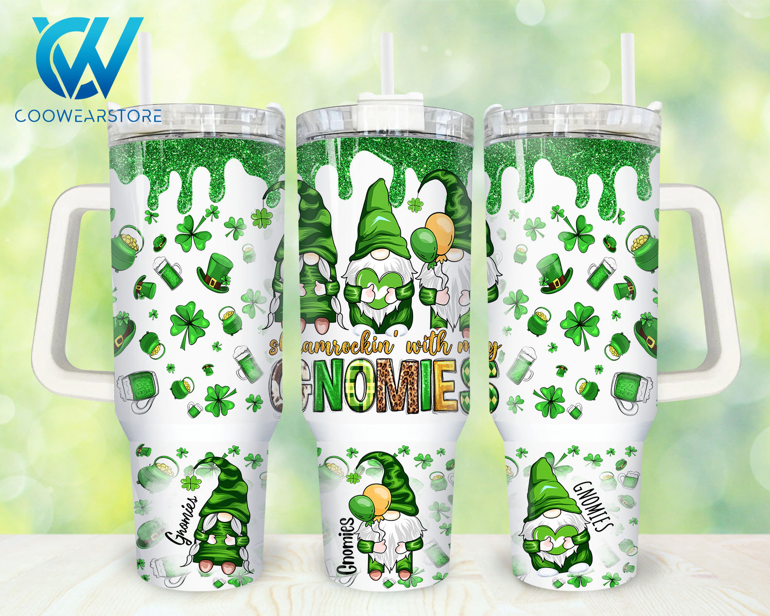 St. Patrick’s Day Gnome Custom Stanley Cup 40 oz 30 oz Tumbler With HandleTVC2301860