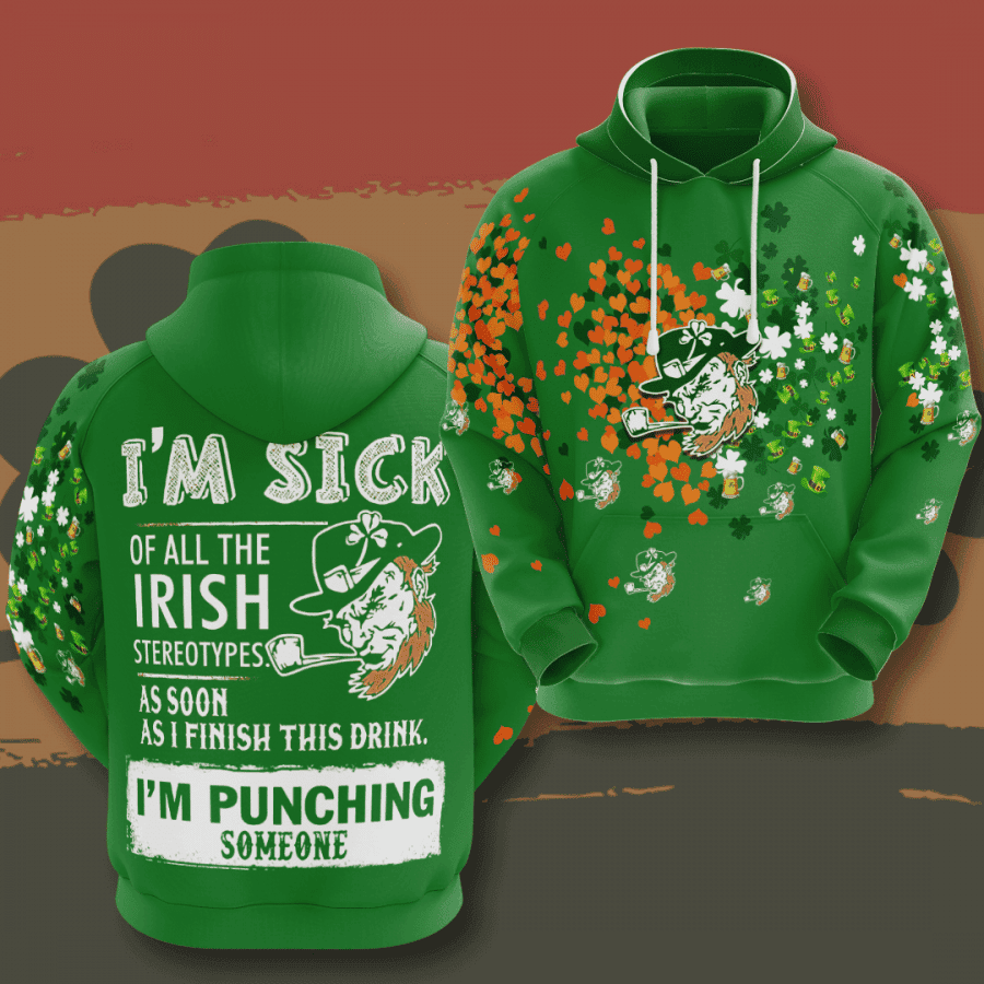 St. Patricks Day 3D All Over Print Hoodie, Zip Hoodie