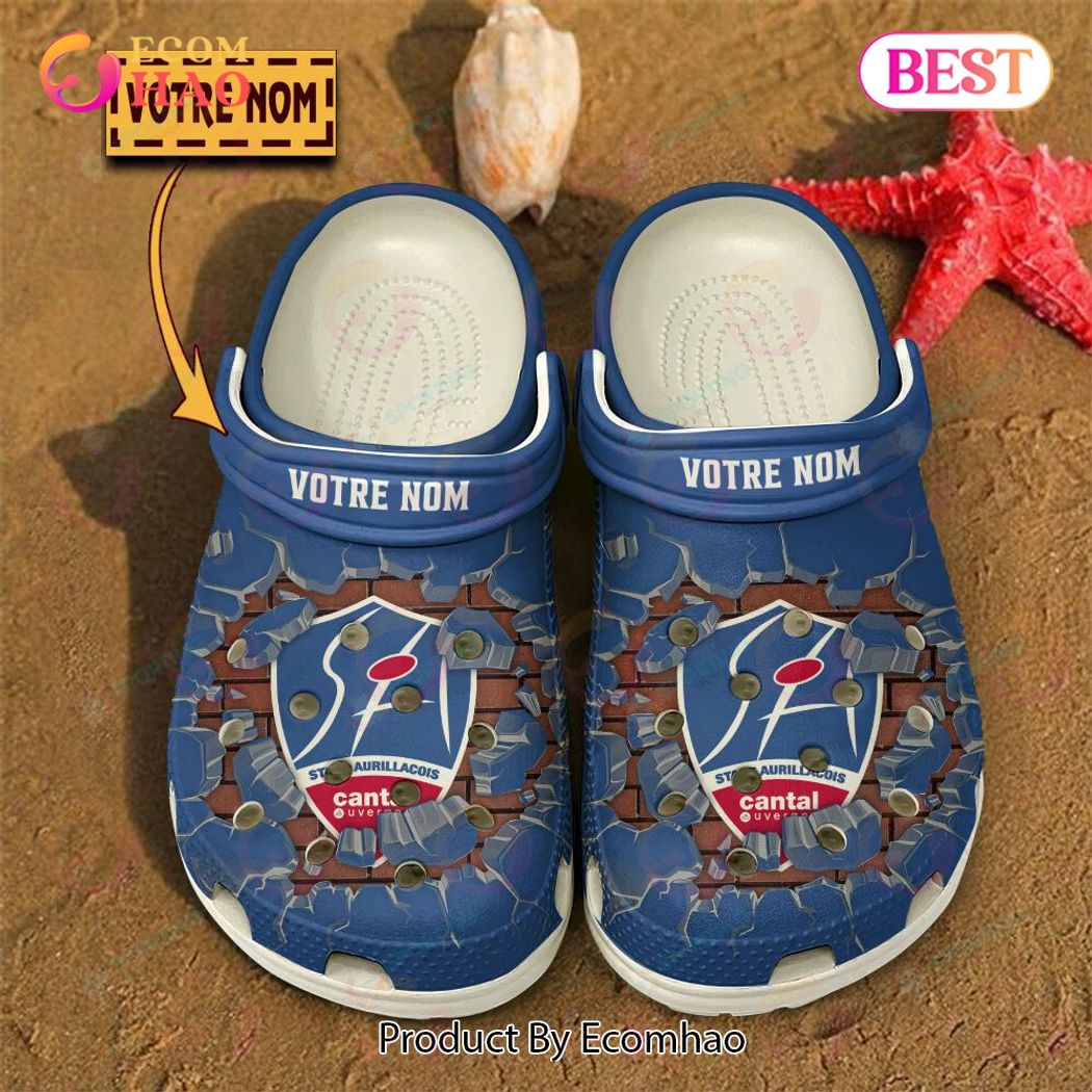 Stade Aurillacois Cantal Auvergne Top14 Sport Crocs Crocband Clogs Shoes Comfortable For Men Women and Kids