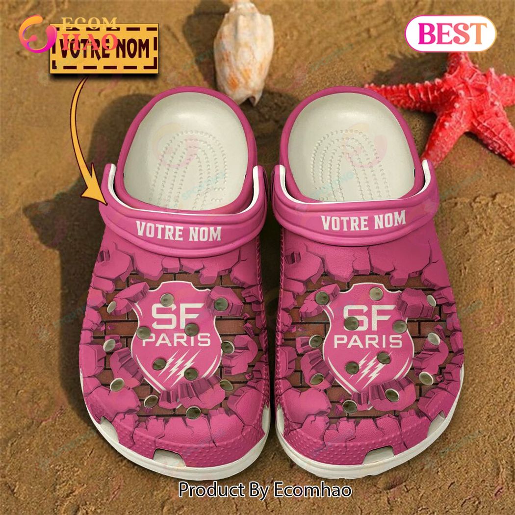 Stade Francais Top14 Sport Crocs Crocband Clogs Shoes Comfortable For Men Women and Kids
