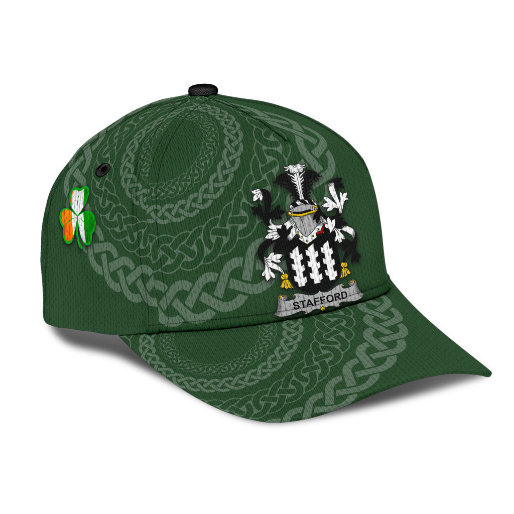 Stafford Coat Of Arms - Irish Family Crest St Patrick's Day Hat Classic Cap Trucker Hats Custom Hats Gifts For Men & Women