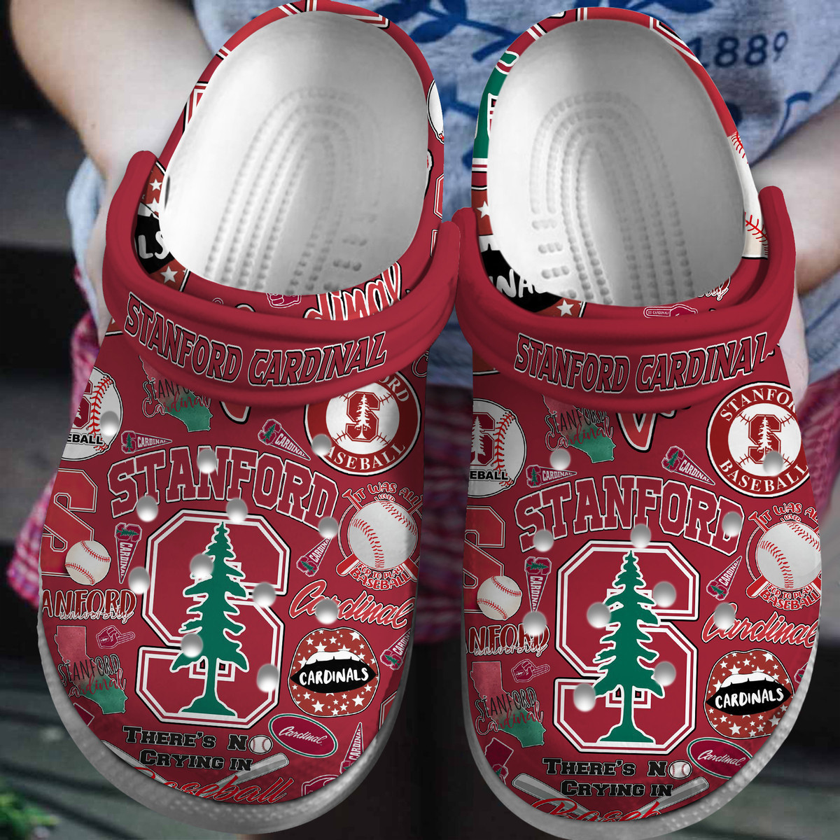 Stanford Cardinal football NCAA Sport Premium Crocs Crocband Clogs Shoes Comfortable For Men Women and Kids