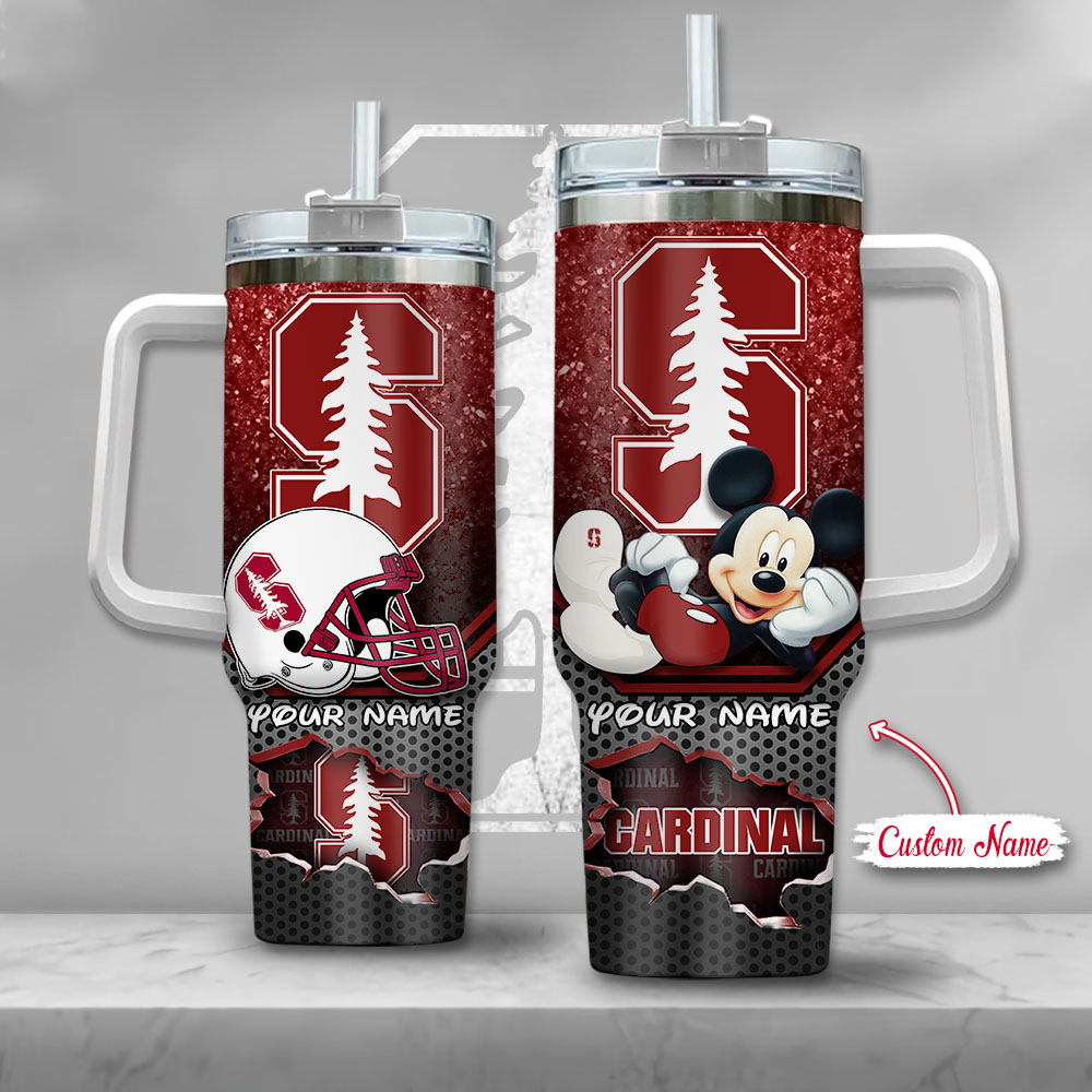 Stanford Cardinal NCAA Mickey Mouse Custom Stanley Cup 40 oz 30 oz Tumbler With HandleTVC230120