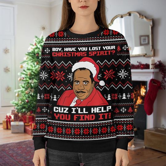 Stanley Hudson Ugly Christmas Sweater, The Office Movie Xmas Sweater, Boy Have You Lost Your Christmas - Image 17