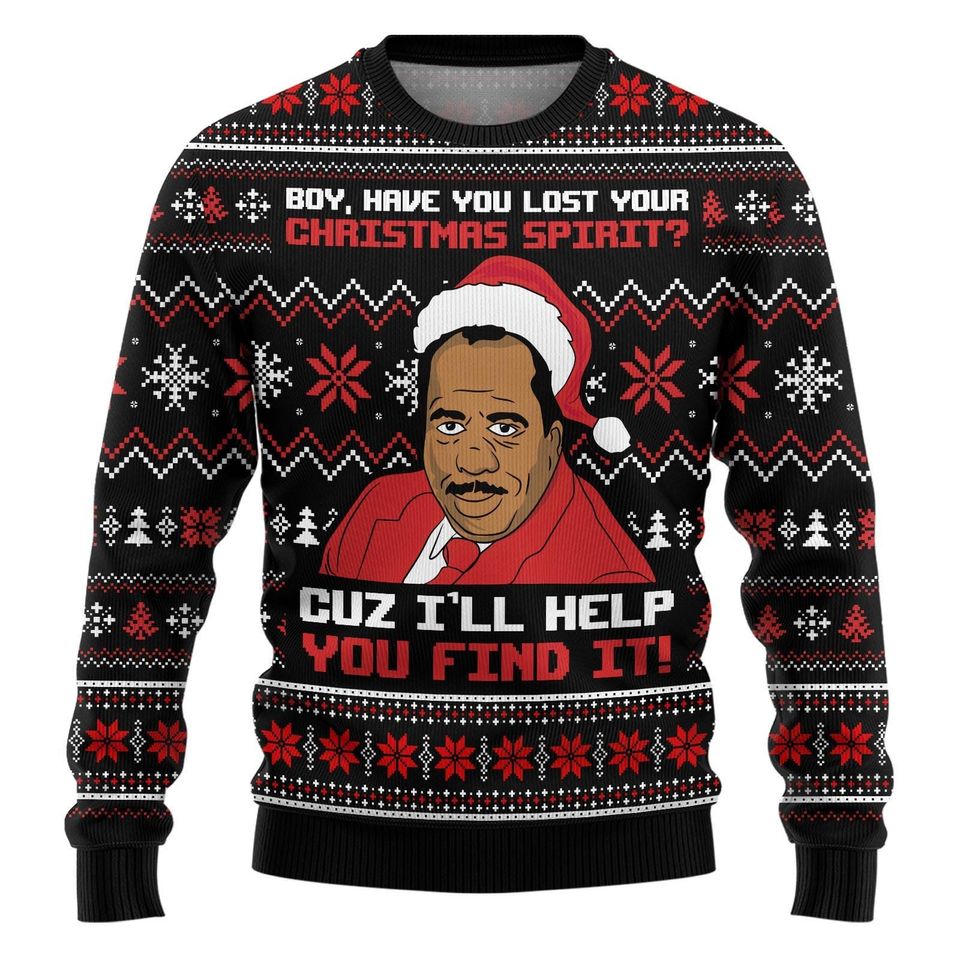 Stanley Hudson Ugly Christmas Sweater, The Office Movie Xmas Sweater, Boy Have You Lost Your Christmas - Image 3
