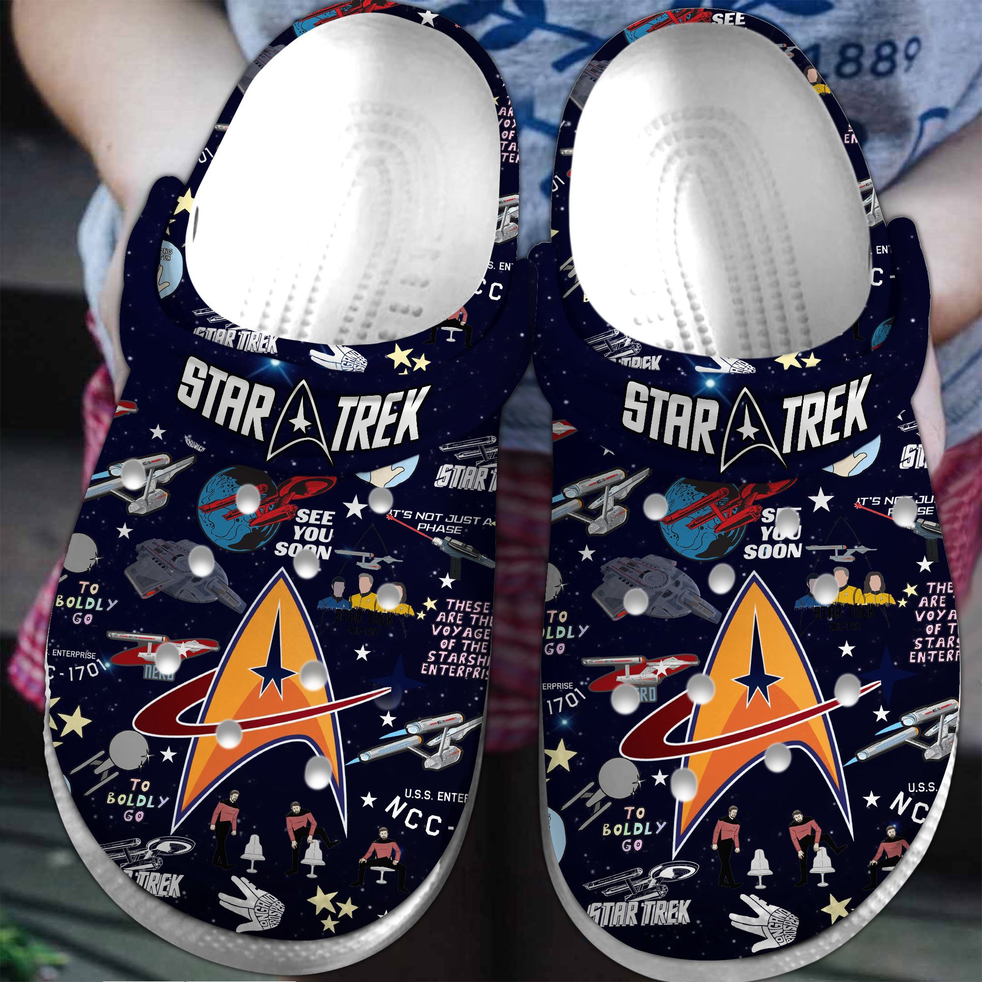 Star Trek Movie Crocs Crocband Clogs Shoes Comfortable For Men Women and Kids