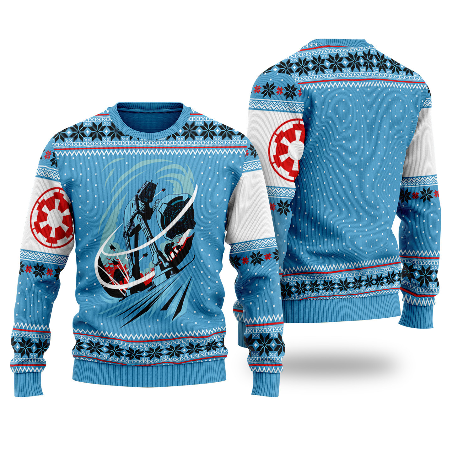Star Wars At-At Battle Of Hoth Christmas Ugly Christmas Sweater Adult 3D Funny Matching for family