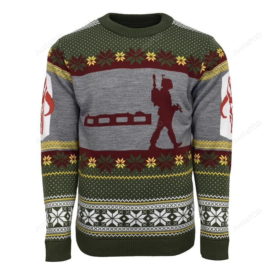 Star Wars Boba Fett Christmas Ugly Christmas Sweater Adult 3D Funny Matching for family