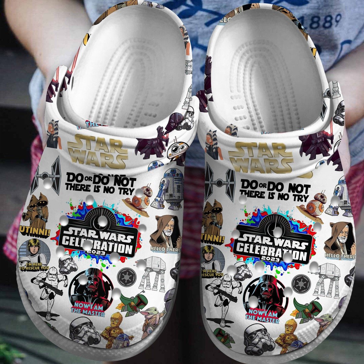 Star Wars Celebration 2023 Movie Crocs Crocband Clogs Shoes Comfortable For Men Women and Kids