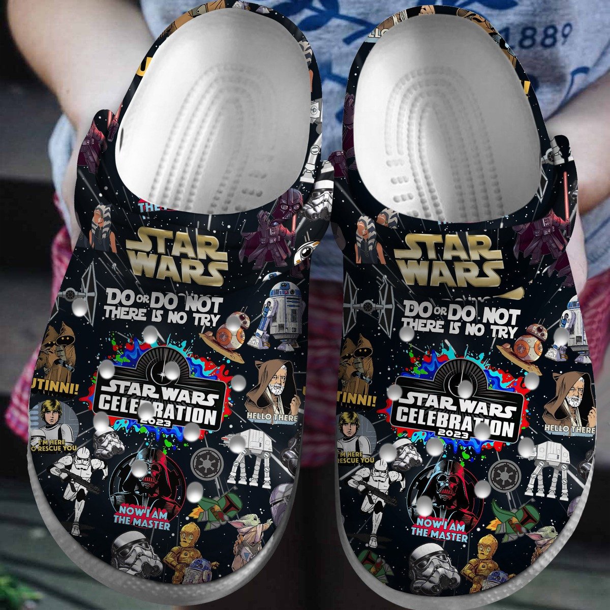 Star Wars Celebration 2023 Movie Crocs Crocband Clogs Shoes Comfortable For Men Women and Kids