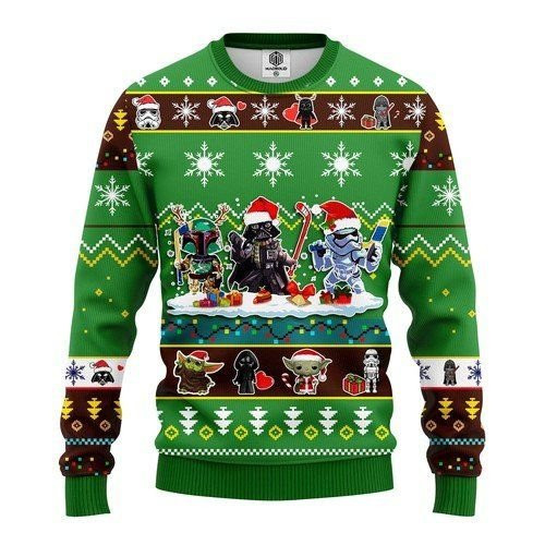 Star Wars Cute For Unisex Ugly Christmas Sweater Adult 3D Funny Matching for family