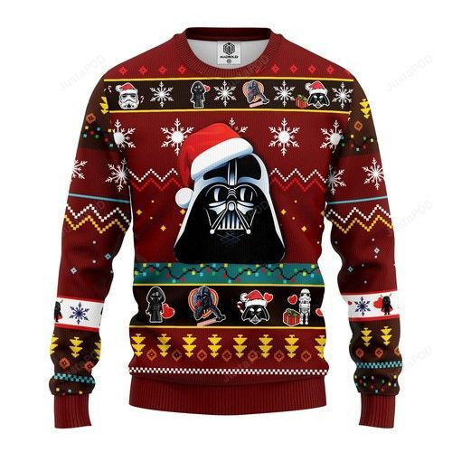 Star Wars Dark Vader Ugly Christmas Sweater Adult 3D Funny Matching for family