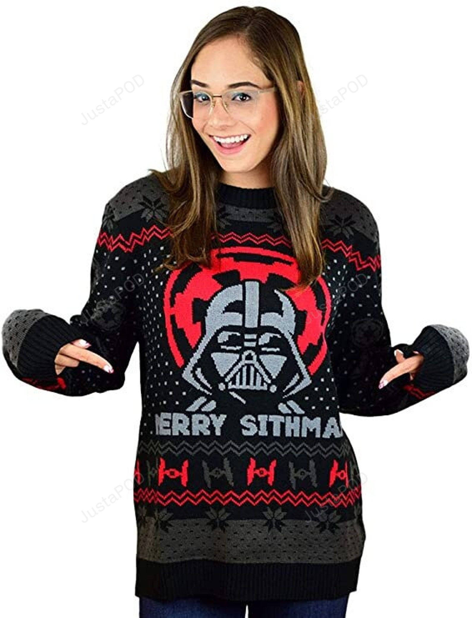 Star Wars Darth Vader Ugly Christmas Sweater Adult 3D Funny Matching for family