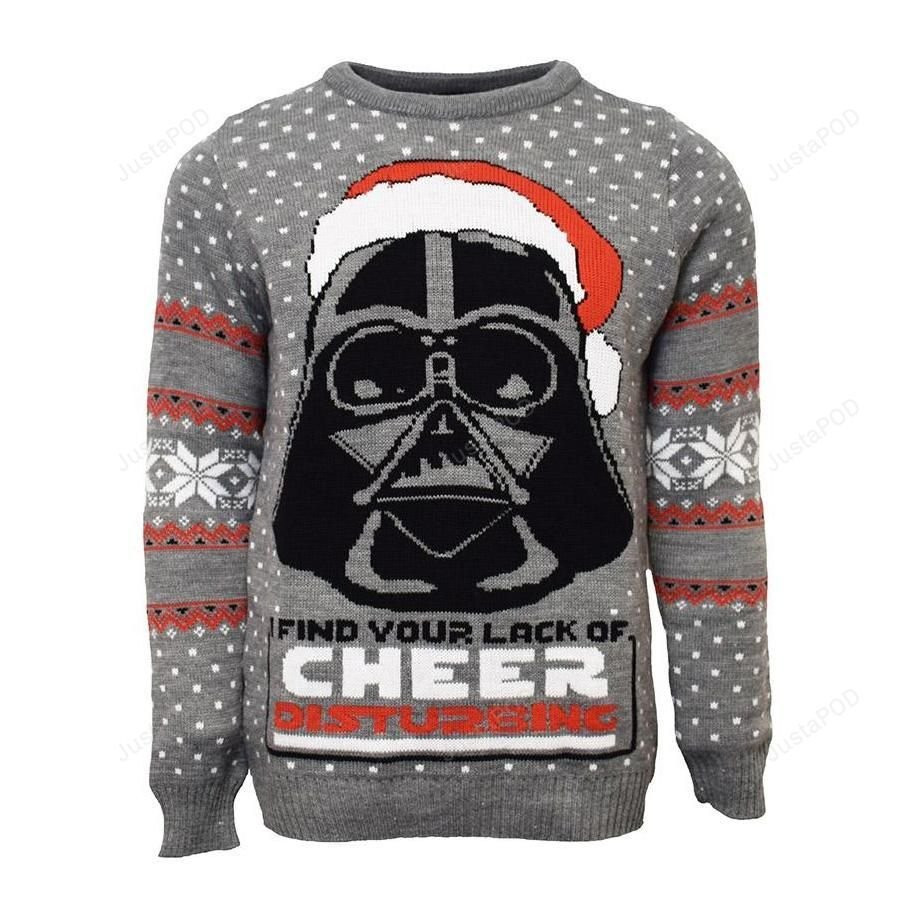 Star Wars Darth Vader Ugly Christmas Sweater Adult 3D Funny Matching for family