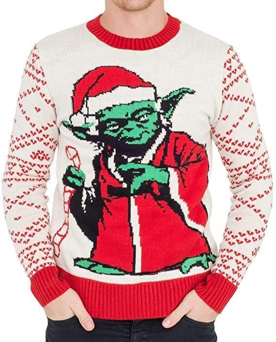 Star Wars Jedi Yoda Ugly Christmas Sweater Adult 3D Funny Matching for family