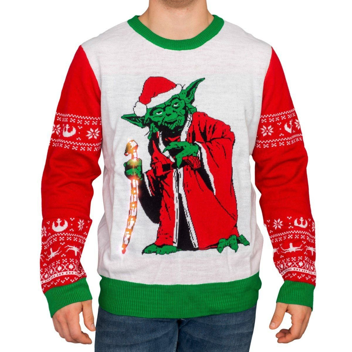 Star Wars Jedi Yoda Ugly Christmas Sweater Adult 3D Funny Matching for family