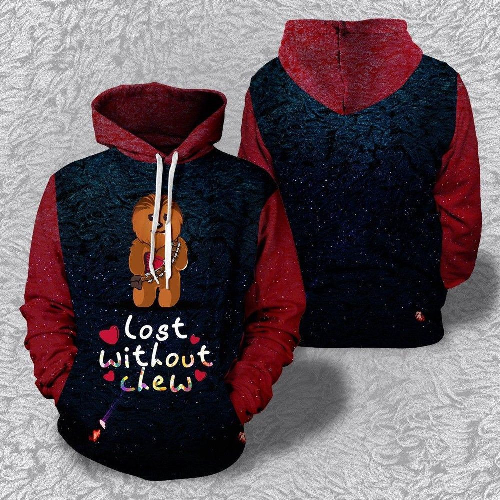 Star Wars Lost Without Chew 3D All Over Print Hoodie, Zip Hoodie