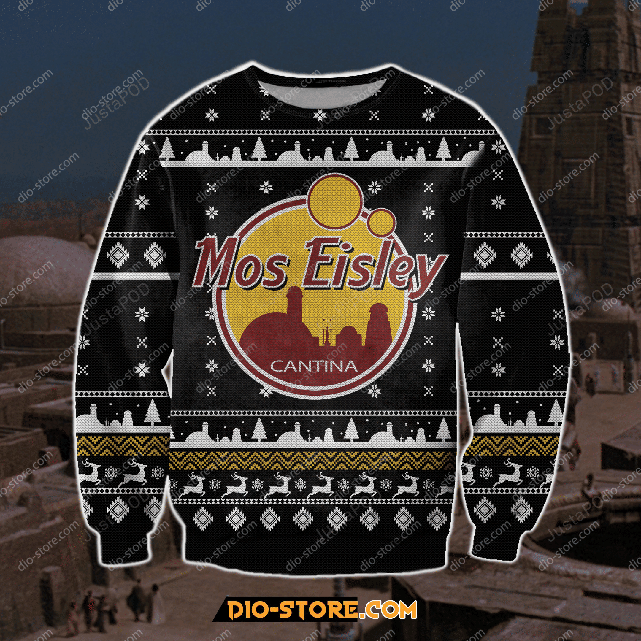 Star Wars Mos Eisley Cantina 3D Print Ugly Christmas Sweater Adult 3D Funny Matching for family