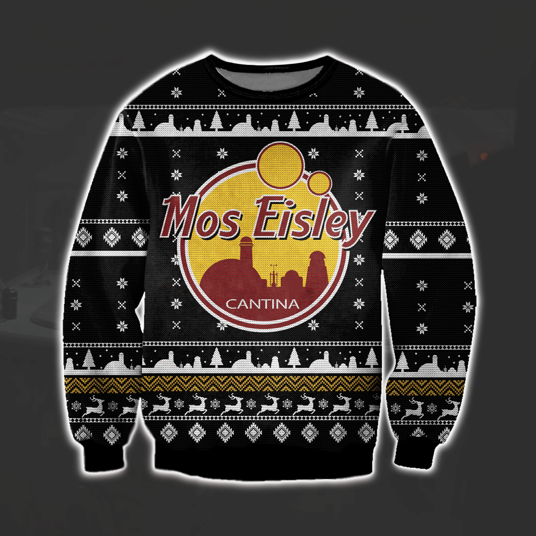 Star Wars Mos Eisley Cantina 3D Print Ugly Christmas Sweater Adult 3D Funny Matching for family