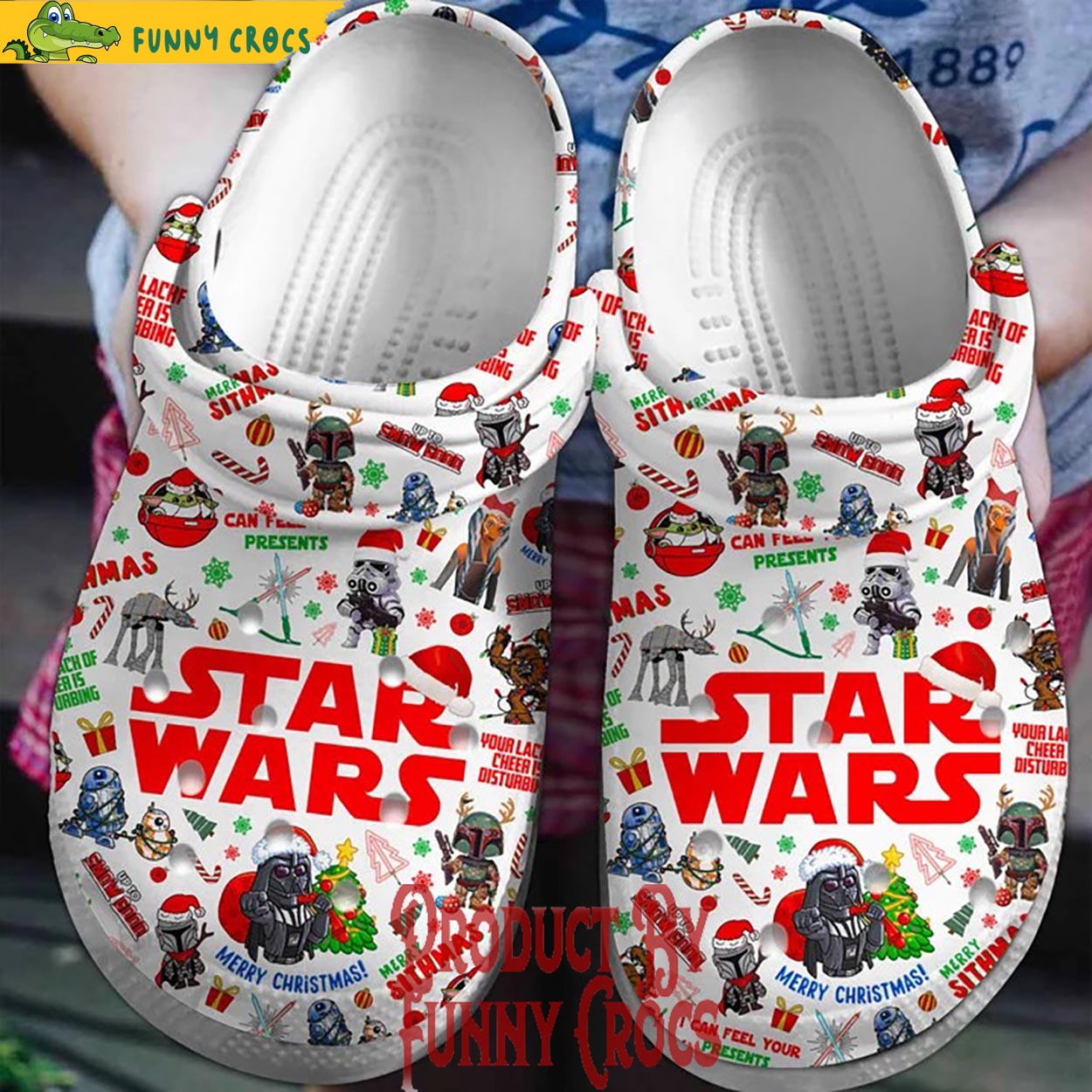 Star Wars Movie Christmas Crocs Crocband Clogs Shoes Comfortable For Men Women and Kids