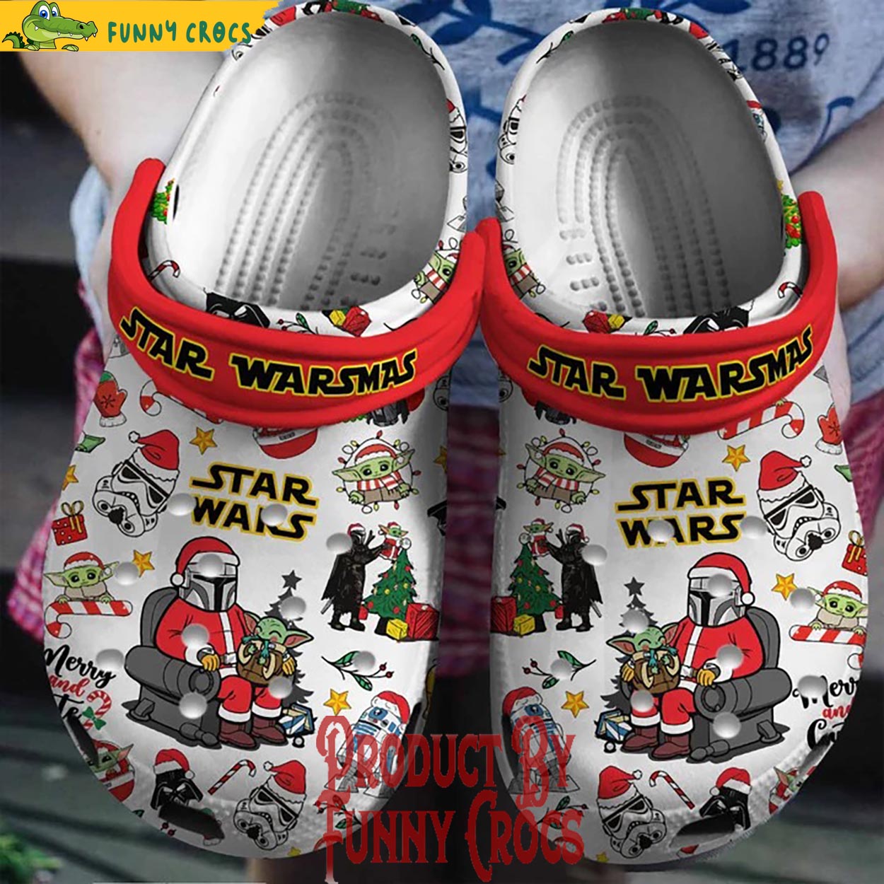 Star Wars Movie Christmas Crocs Crocband Clogs Shoes Comfortable For Men Women and Kids
