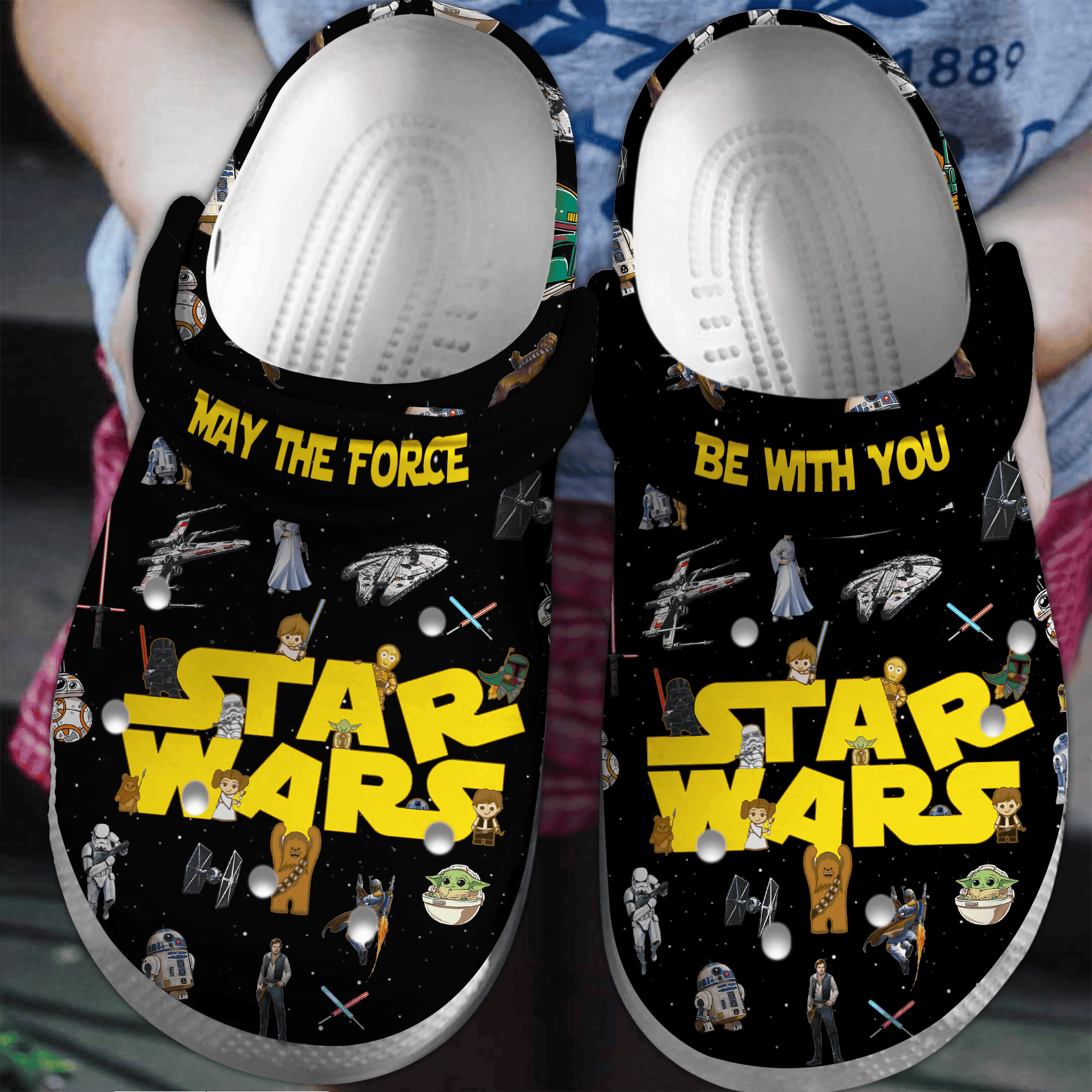 Star Wars Movie Crocs Crocband Clogs Shoes Comfortable For Men Women and Kids
