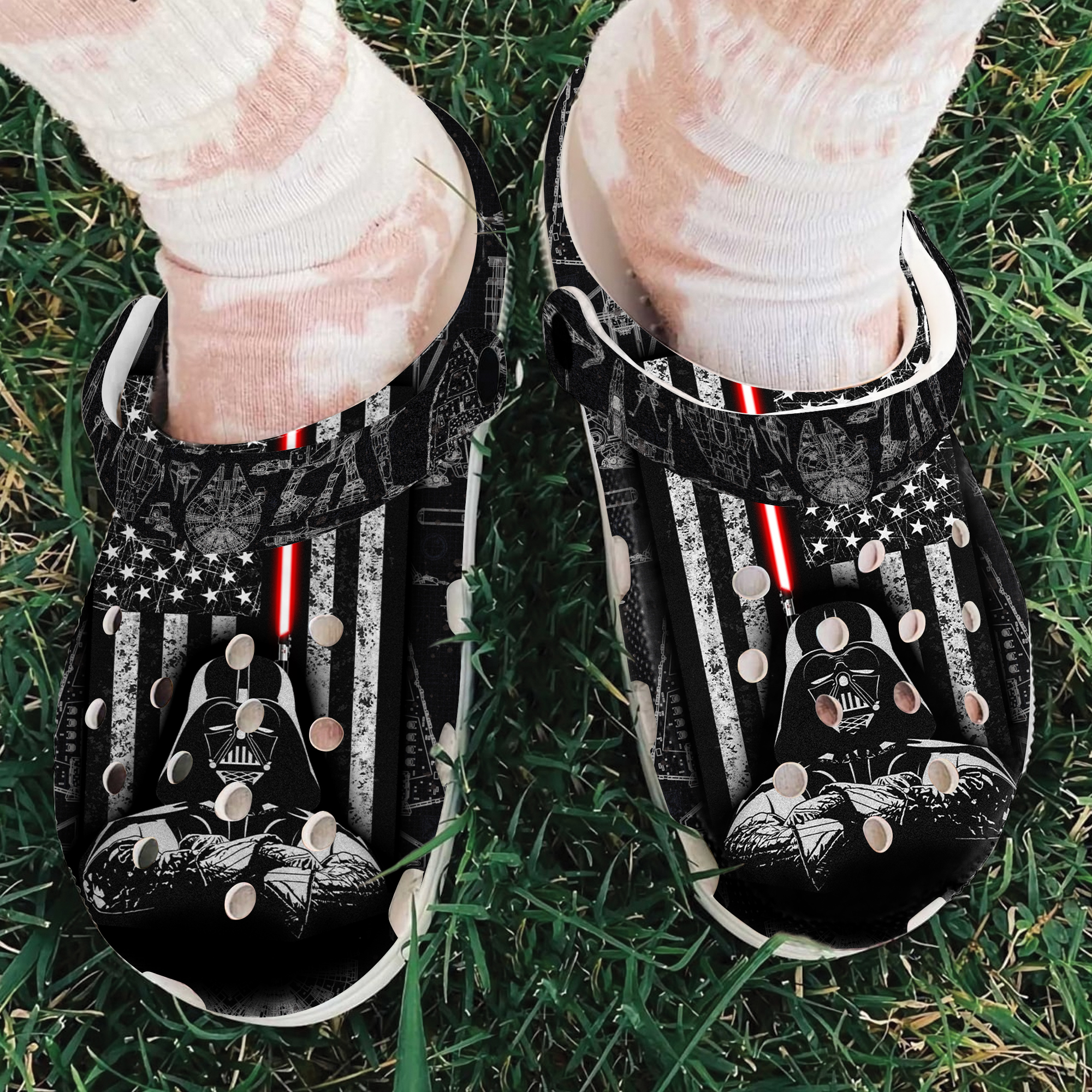 Star Wars Movie Crocs Crocband Clogs Shoes Comfortable For Men Women and Kids