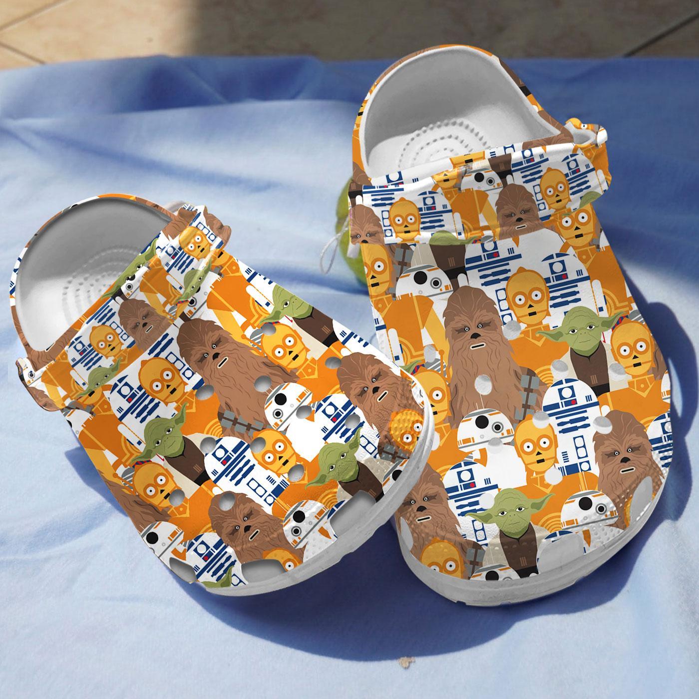 Star Wars Movie Crocs Crocband Clogs Shoes Comfortable For Men Women and Kids