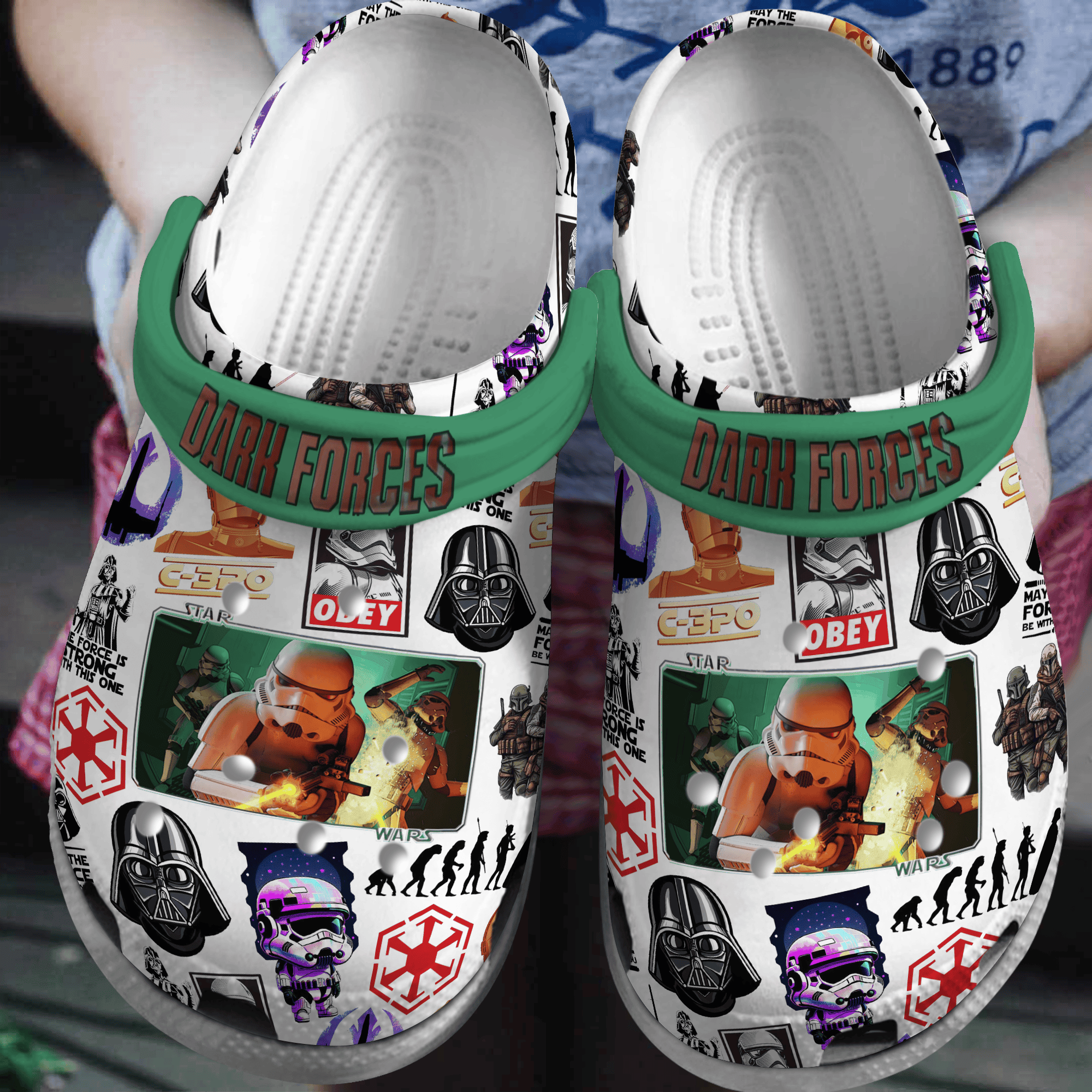 Star Wars Movie Crocs Crocband Clogs Shoes Comfortable For Men Women and Kids