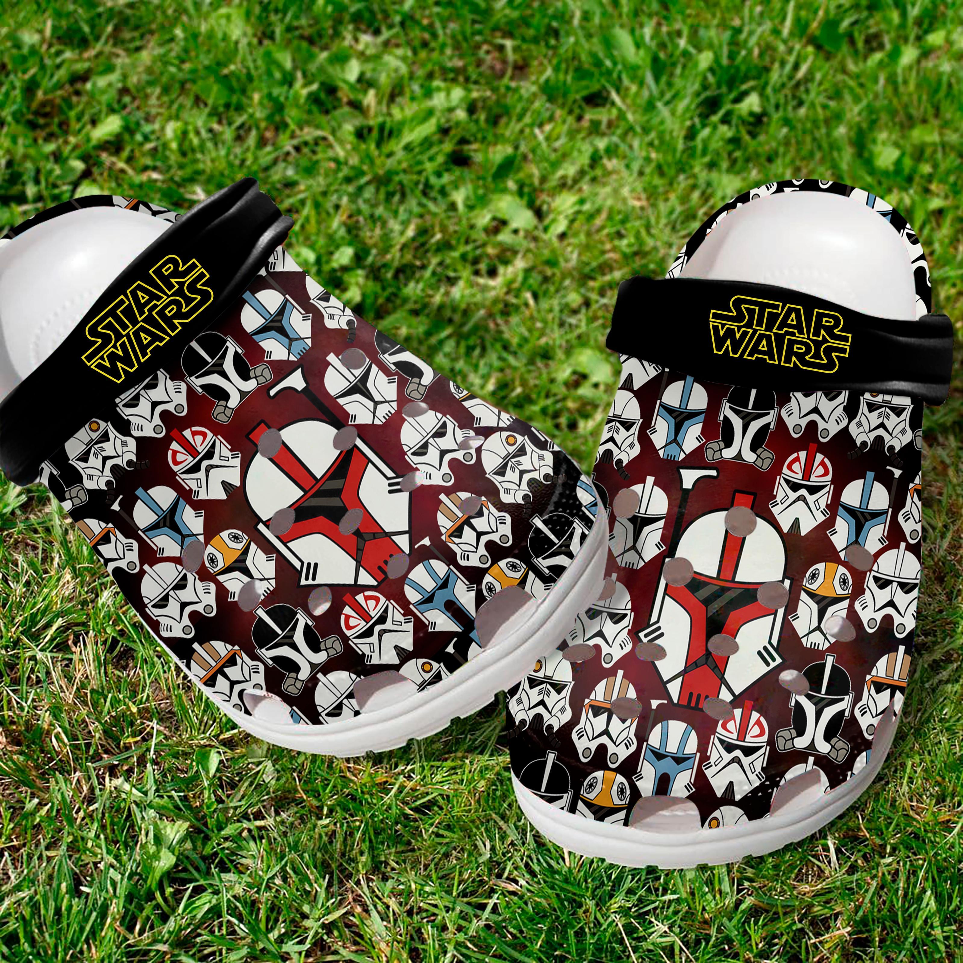 Star Wars Movie Crocs Crocband Clogs Shoes Comfortable For Men Women and Kids