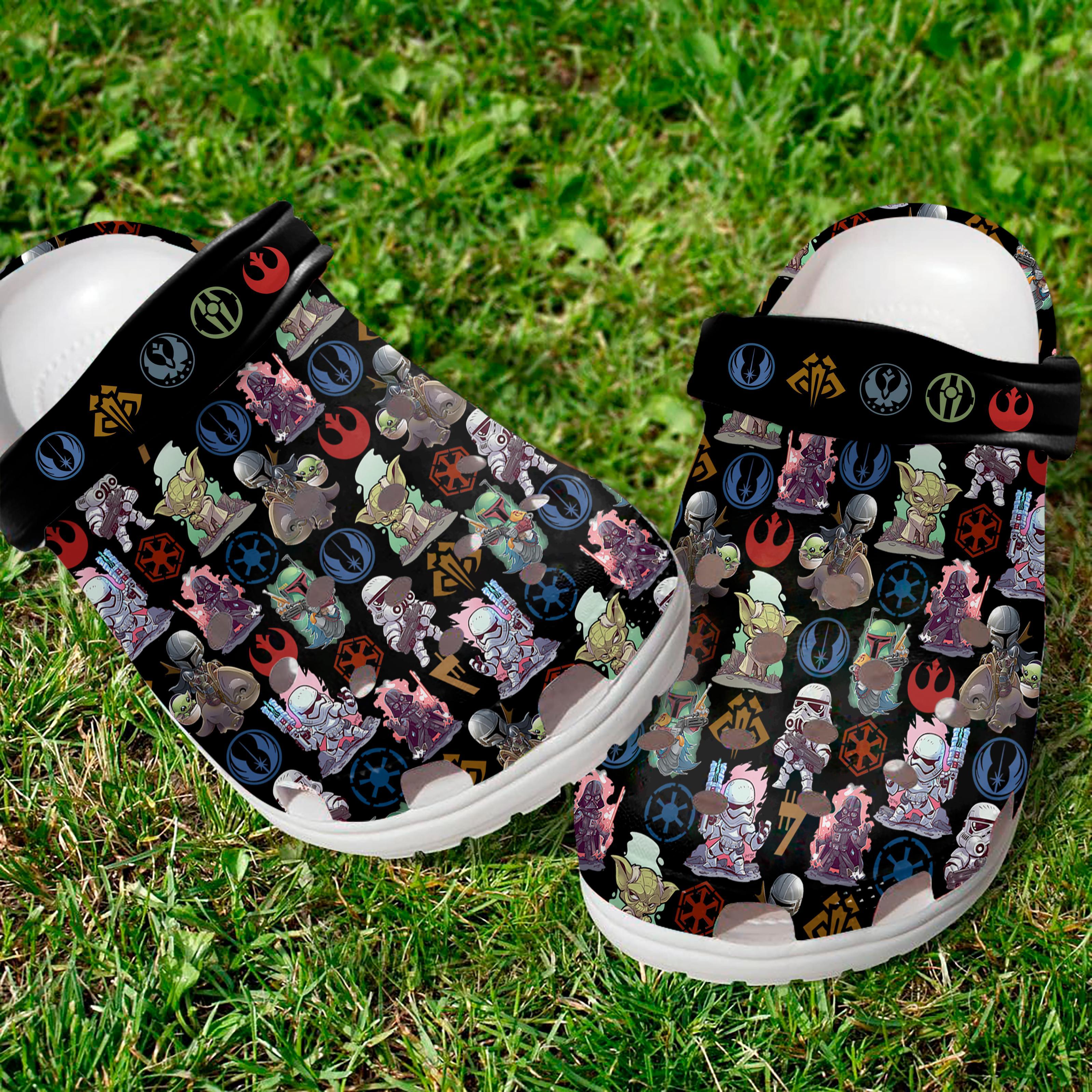 Star Wars Movie Crocs Crocband Clogs Shoes Comfortable For Men Women and Kids