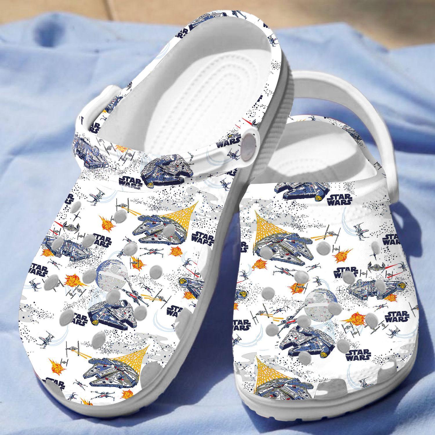 Star Wars Movie Crocs Crocband Clogs Shoes Comfortable For Men Women and Kids - Image 4