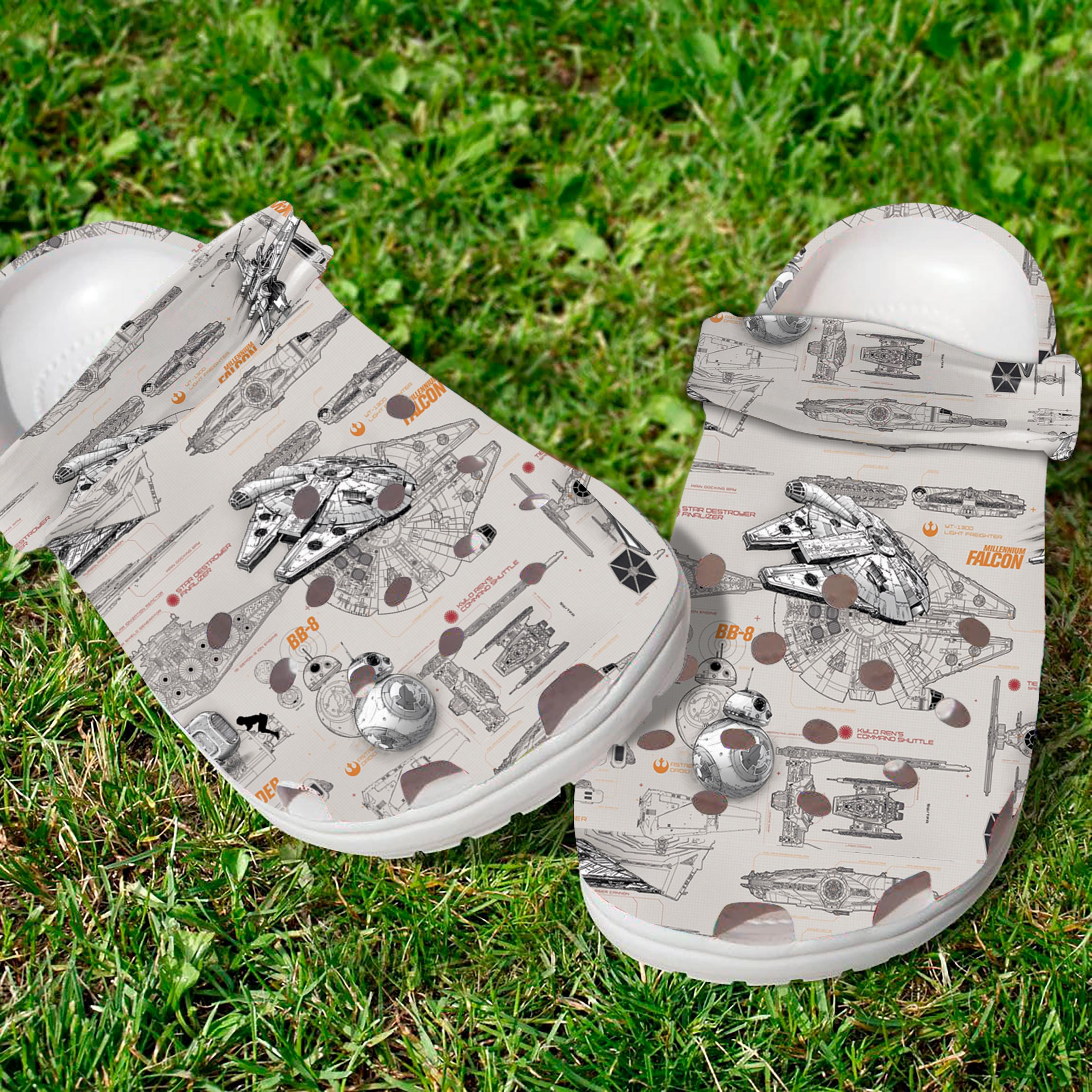 Star Wars Movie Crocs Crocband Clogs Shoes Comfortable For Men Women and Kids