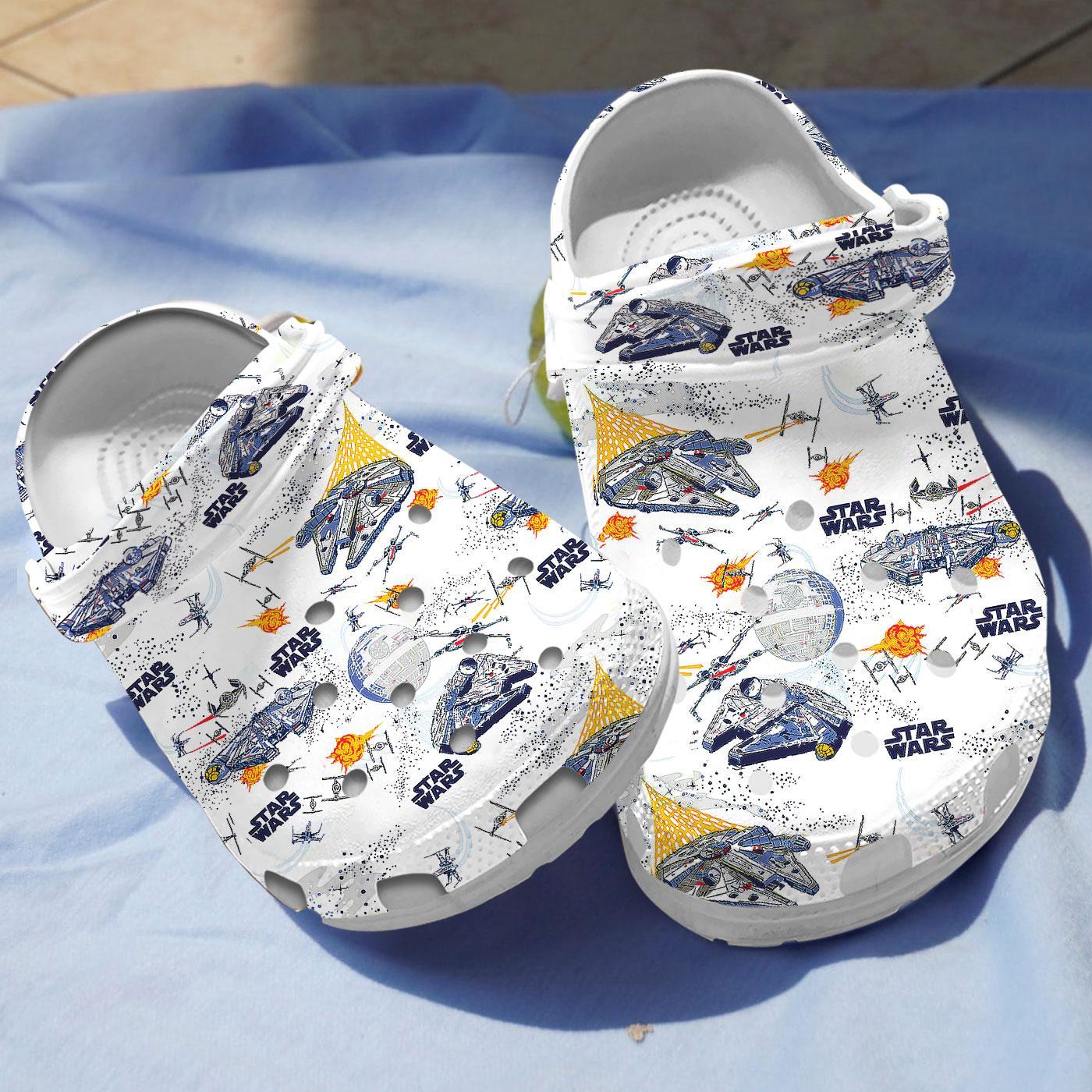 Star Wars Movie Crocs Crocband Clogs Shoes Comfortable For Men Women and Kids