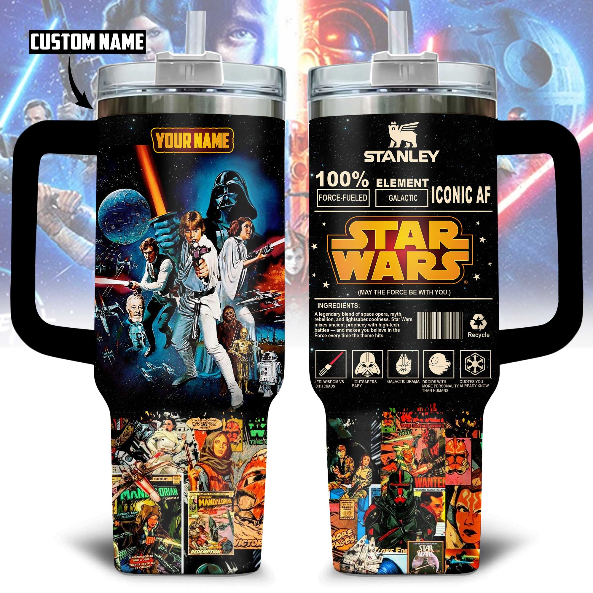 Star Wars Movies Custom Stanley Cup 40 oz 30 oz Tumbler With HandleTVC2301175