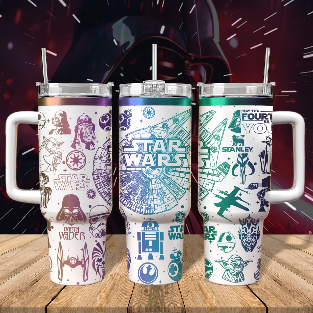 Star Wars Movies Custom Stanley Cup 40 oz 30 oz Tumbler With HandleTVC2301482
