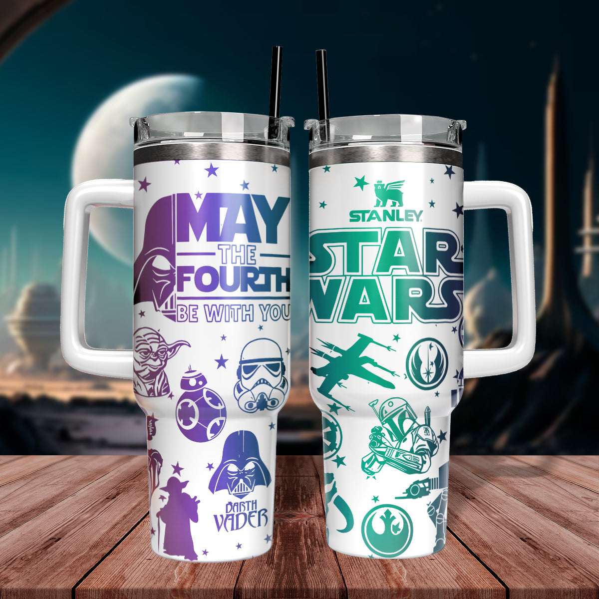 Star Wars Movies Custom Stanley Cup 40 oz 30 oz Tumbler With HandleTVC2301538