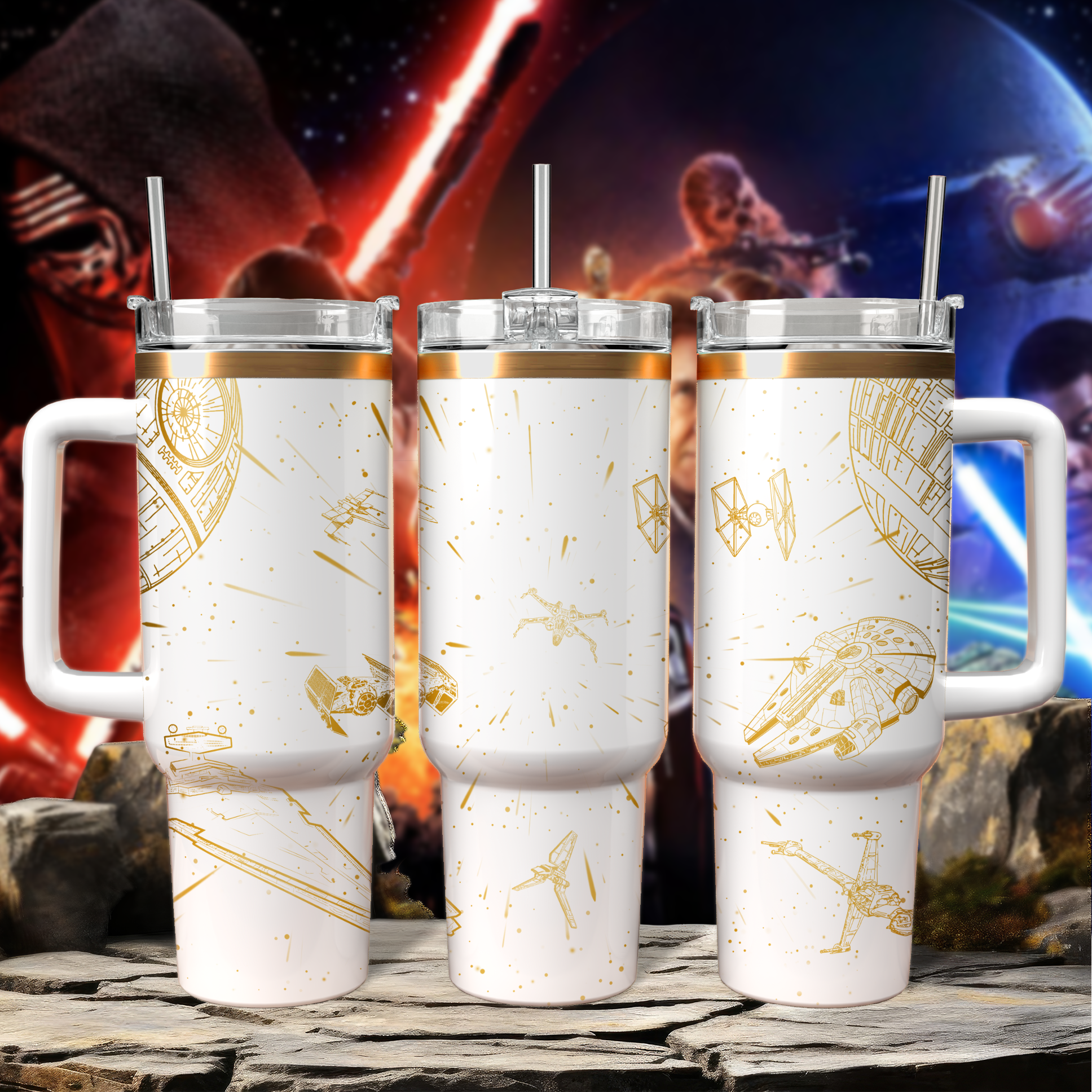 Star Wars Movies Custom Stanley Cup 40 oz 30 oz Tumbler With HandleTVC2301804