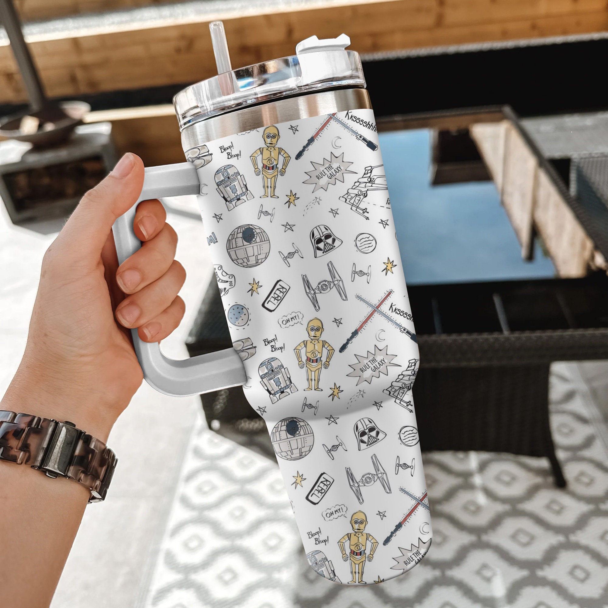 Star Wars Movies Custom Stanley Cup 40 oz 30 oz Tumbler With HandleTVC2301973 - Image 3