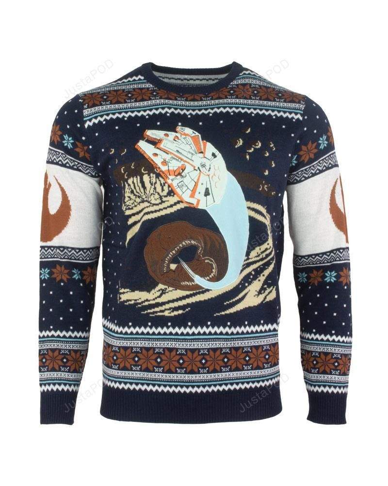 Star Wars Space Slug Ugly Christmas Sweater Adult 3D Funny Matching for family