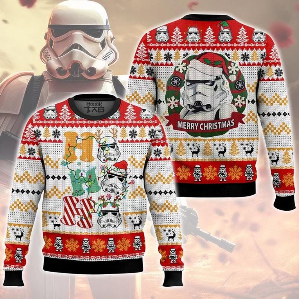 Star Wars Stormtrooper Ho Ho Ho Christmas Ugly Sweater