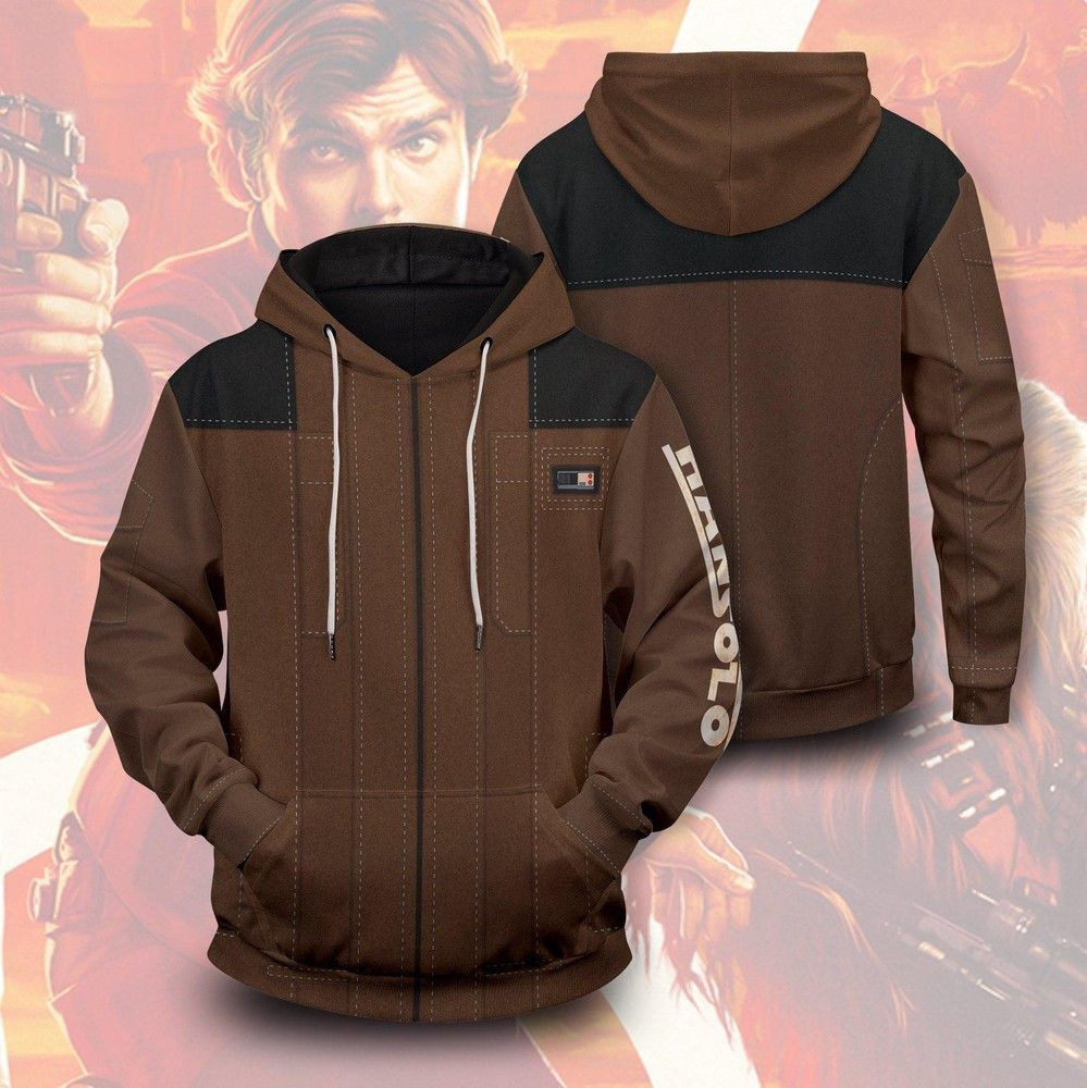 Star Wars The Mandalorian Han Solo 3D All Over Print Hoodie, Zip Hoodie
