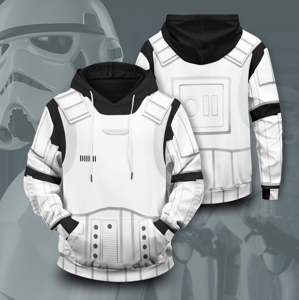 Star Wars The Mandalorian The Empire Storm Trooper 3D All Over Print Hoodie, Zip Hoodie