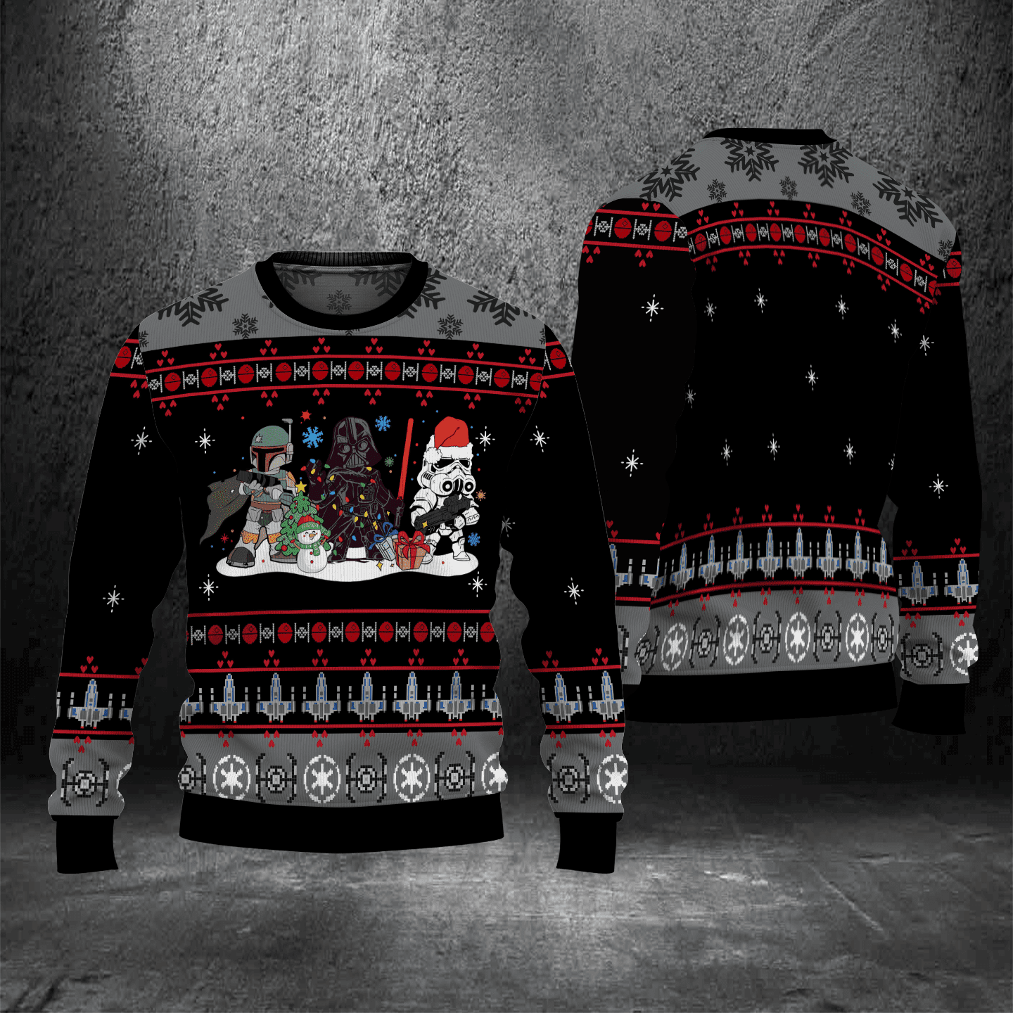 Star Wars Ugly Christmas Sweater Adult 3D Funny Matching for family