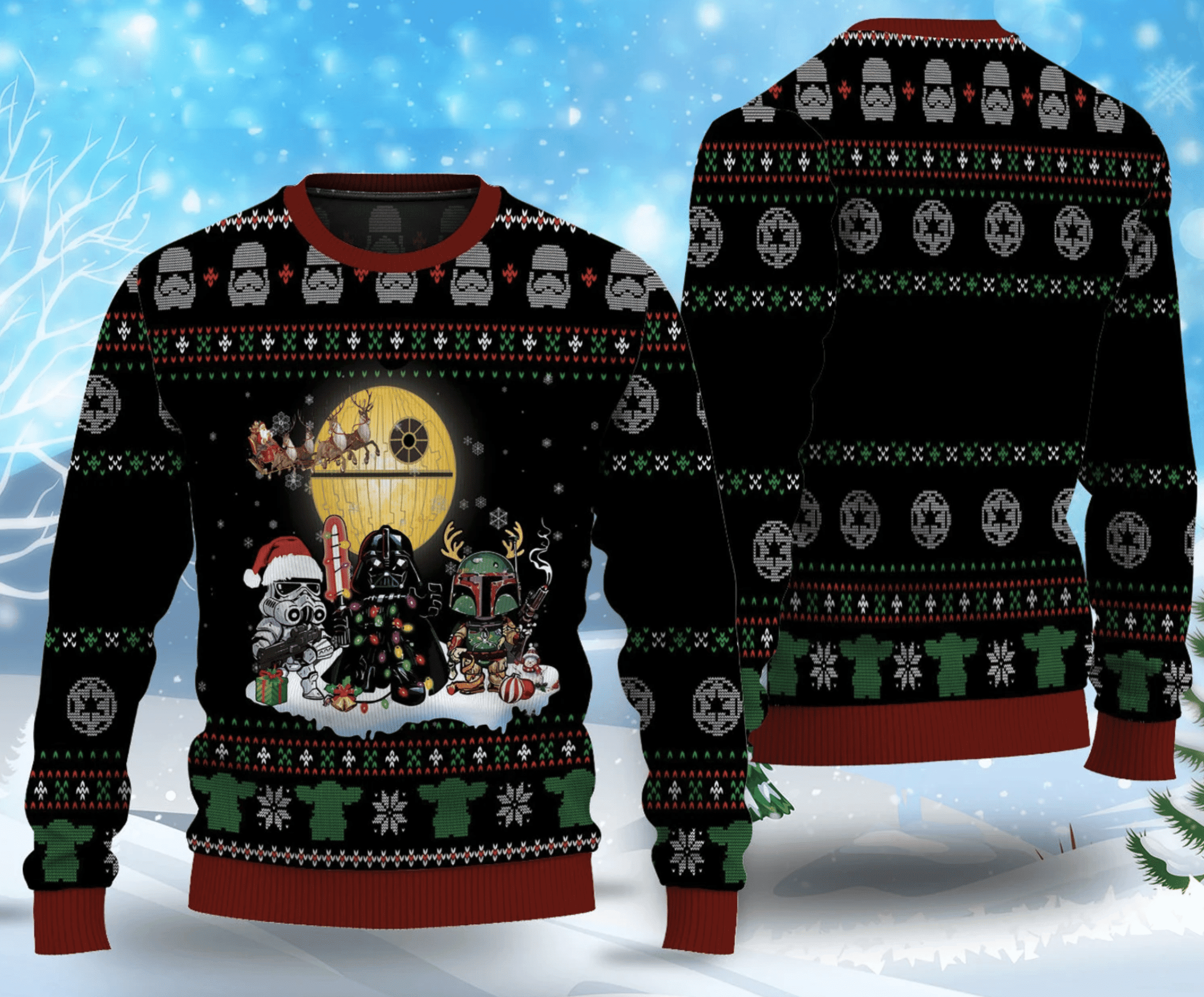 Star Wars Ugly Christmas Sweater Adult 3D Funny Matching for family