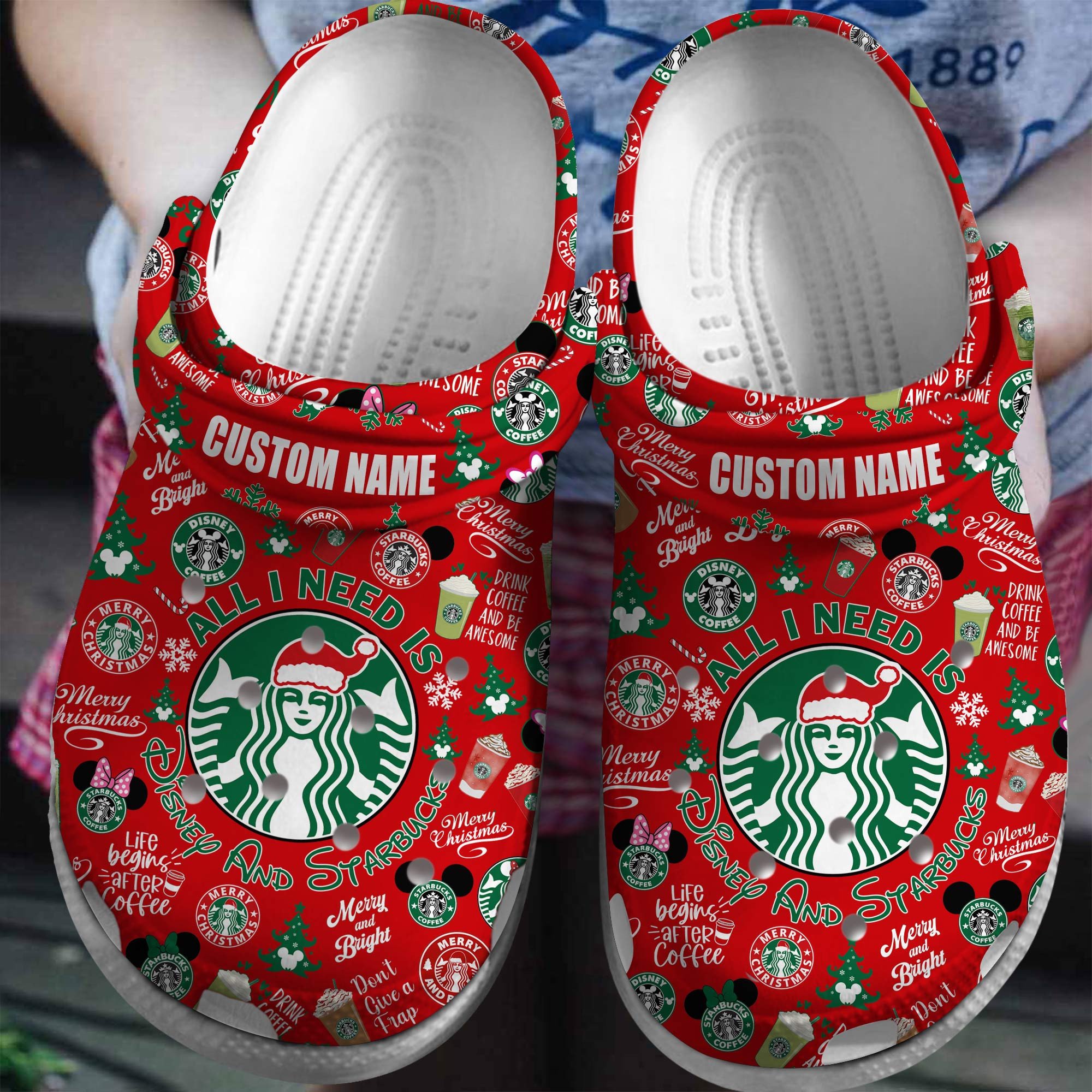 Starbucks Crocs Crocband Clogs Shoes Comfortable For Men Women and Kids